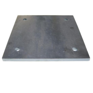 Vente de platine acier 150 x 150mm ep 8,5mm avec perçage-Maison du fer