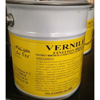Vernis Métal & Fer - Pot de 2.5 L Finition Satinée Brillante Pas Cher