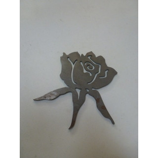 Rose découpée en acier  - Ferronnerie Maison du fer